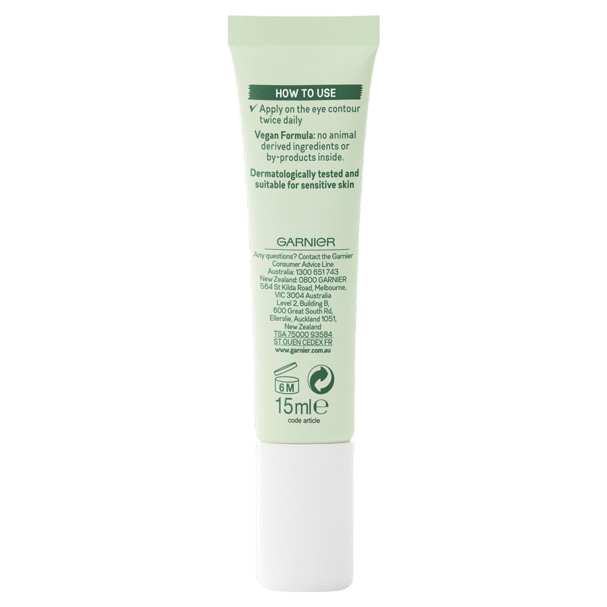 Garnier Organics Lavandin Anti-Age Eye Cream back packshot